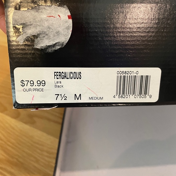 NWT Fergalicious tall black boots size 7.5 - Picture 2 of 3